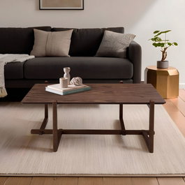Hanah Home Mesa de centro Trabzon en nogal